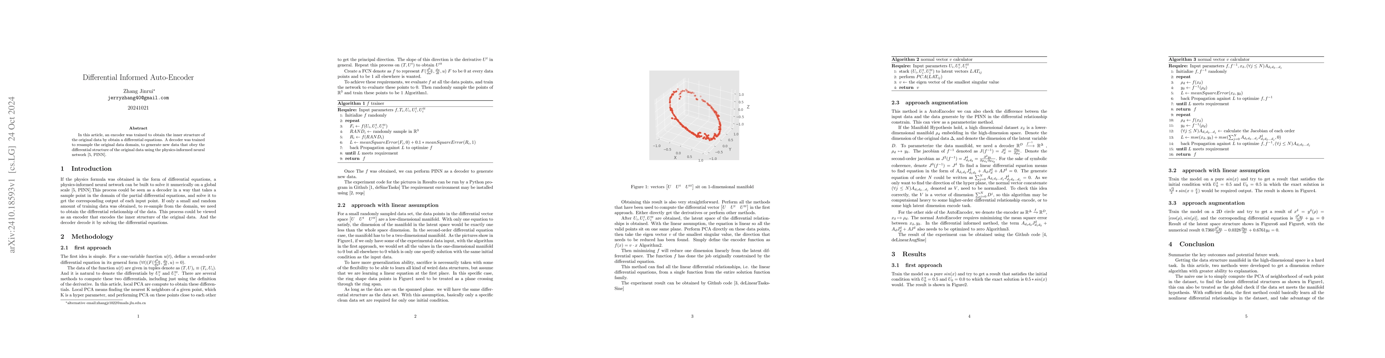 Thumbnail for Differential Informed Auto-Encoder