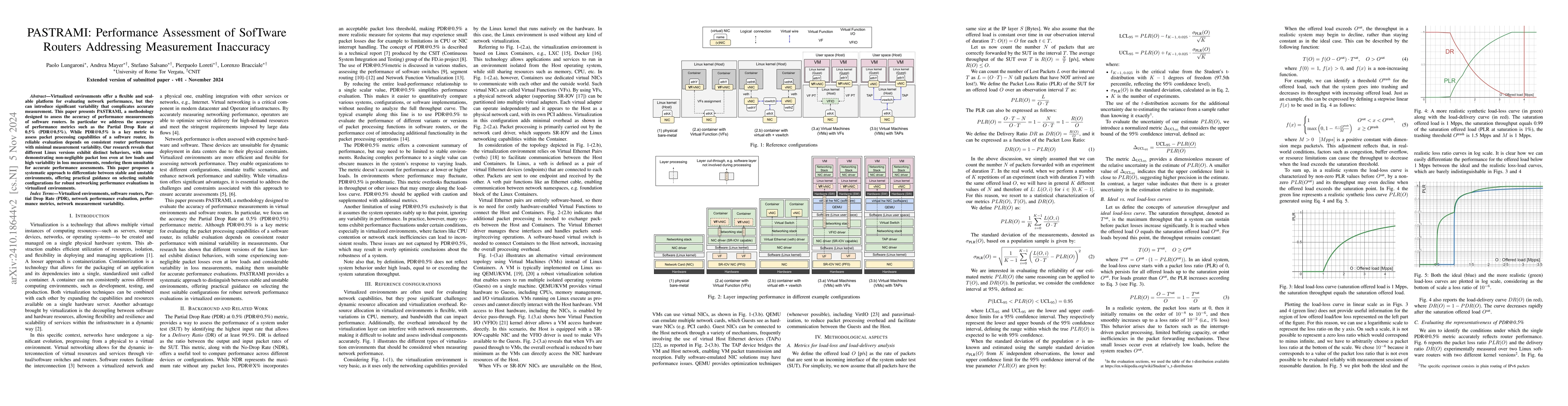 Thumbnail for PASTRAMI: Performance Assessment of SofTware Routers Addressing
  Measurement Instability