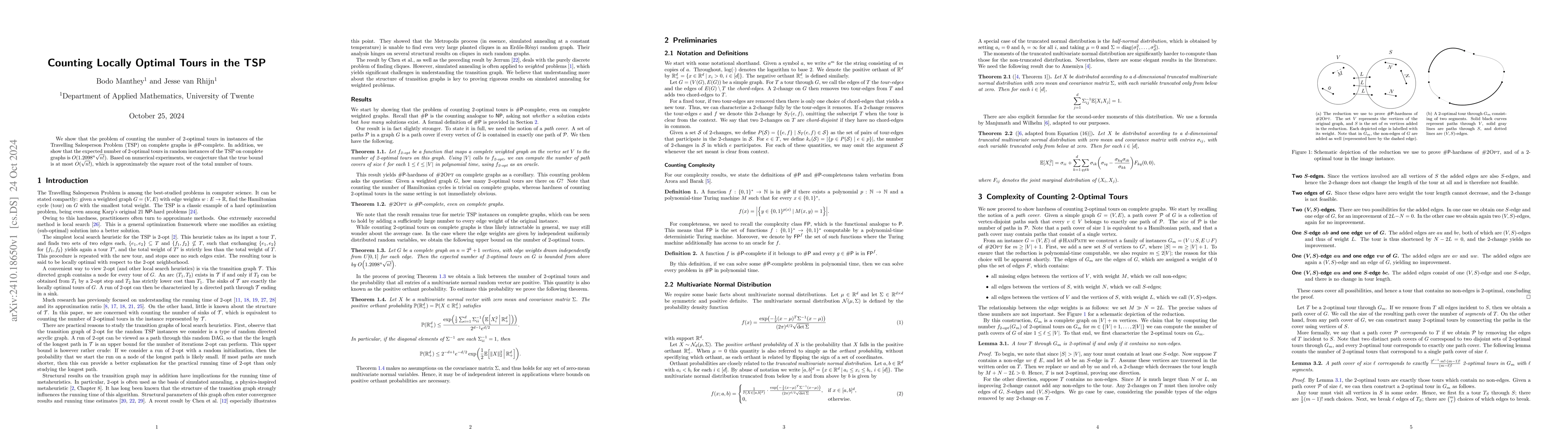 Thumbnail for Counting Locally Optimal Tours in the TSP