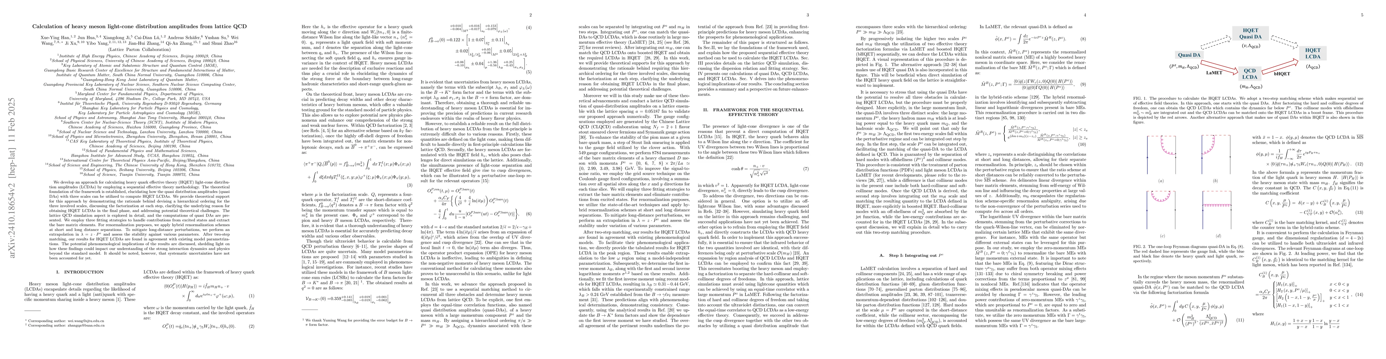 Thumbnail for Calculation of heavy meson light-cone distribution amplitudes from
  lattice QCD