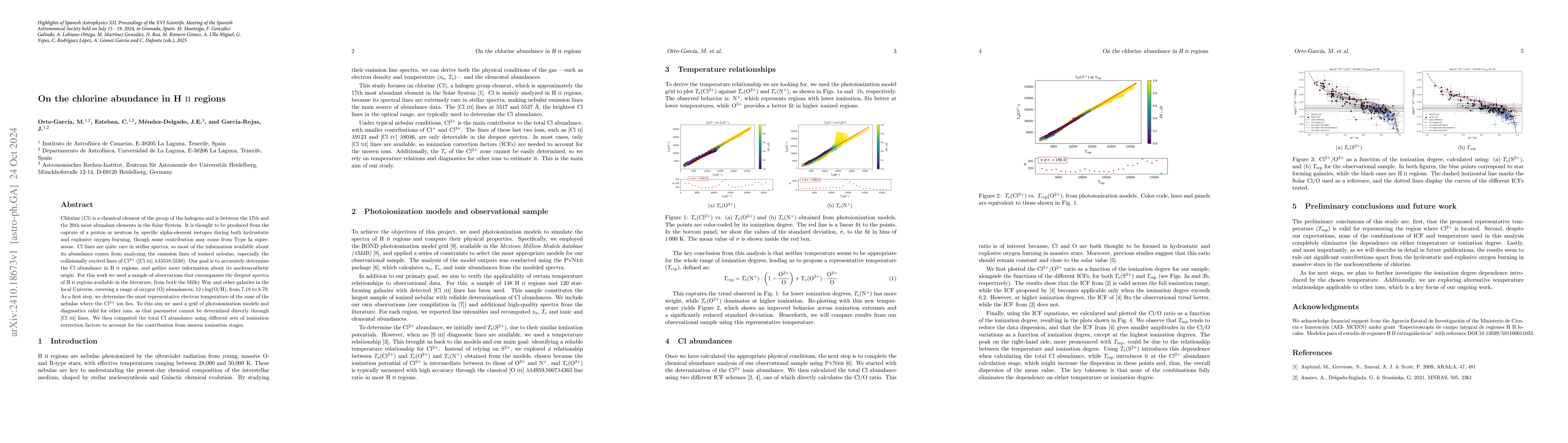 Thumbnail for On the chlorine abundance in H II regions