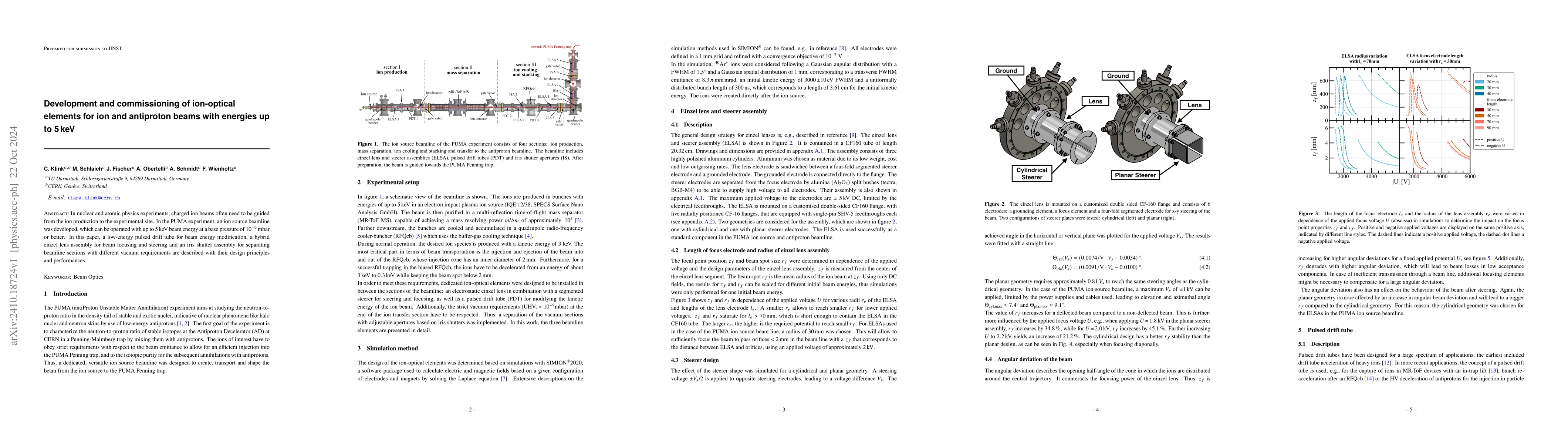 Thumbnail for Development and commissioning of ion-optical elements for ion and
  antiproton beams with energies up to 5 keV