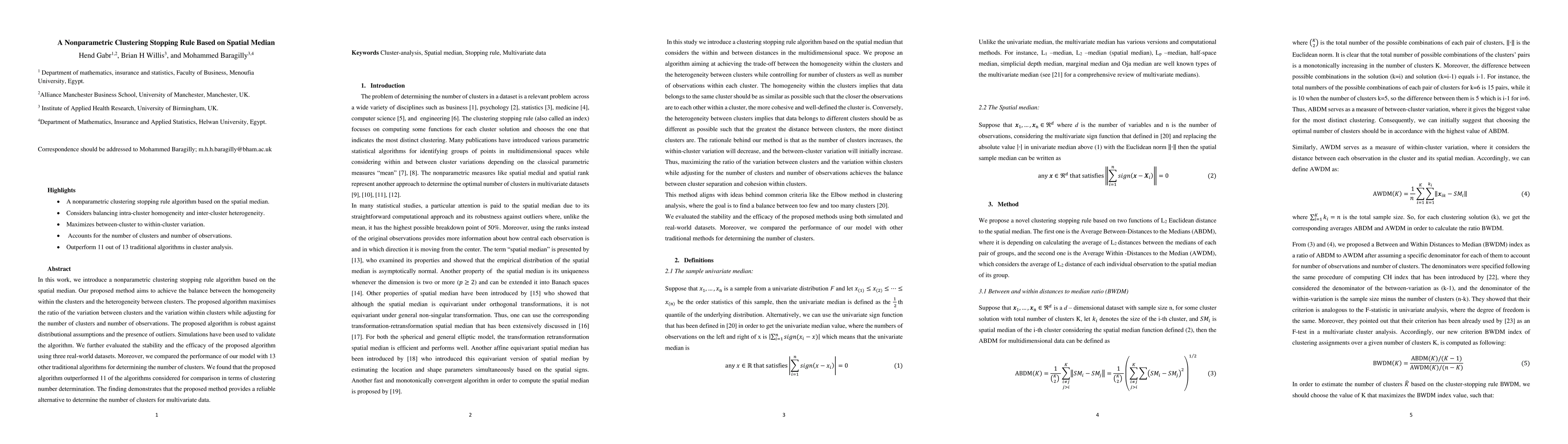 Thumbnail for A Nonparametric Clustering Stopping Rule Based on Spatial Median