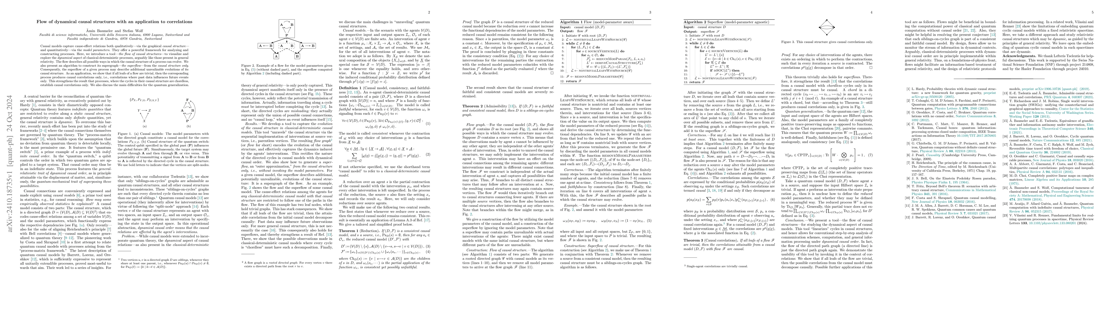 Thumbnail for Flow of dynamical causal structures with an application to correlations