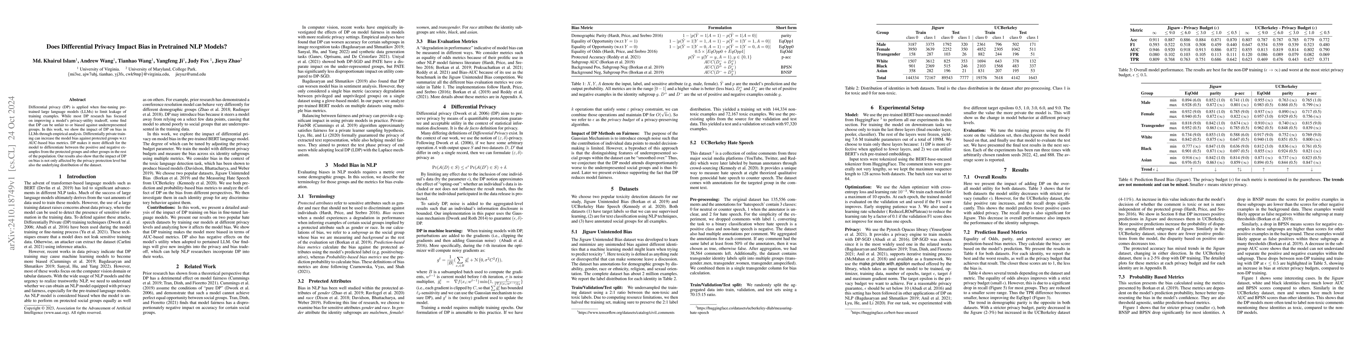 Thumbnail for Does Differential Privacy Impact Bias in Pretrained NLP Models?