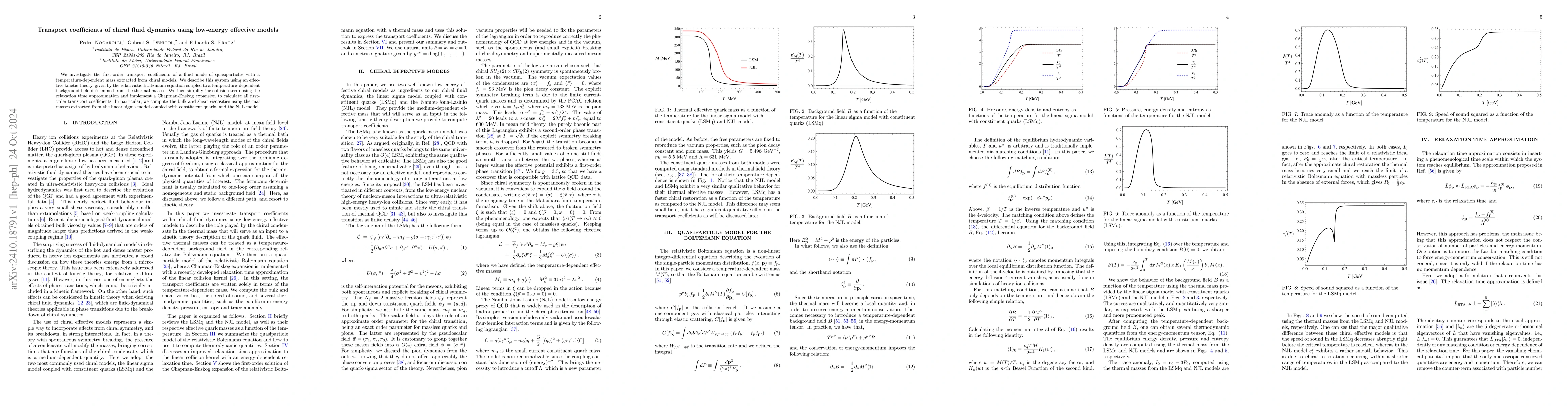 Thumbnail for Transport coefficients of chiral fluid dynamics using low-energy
  effective models