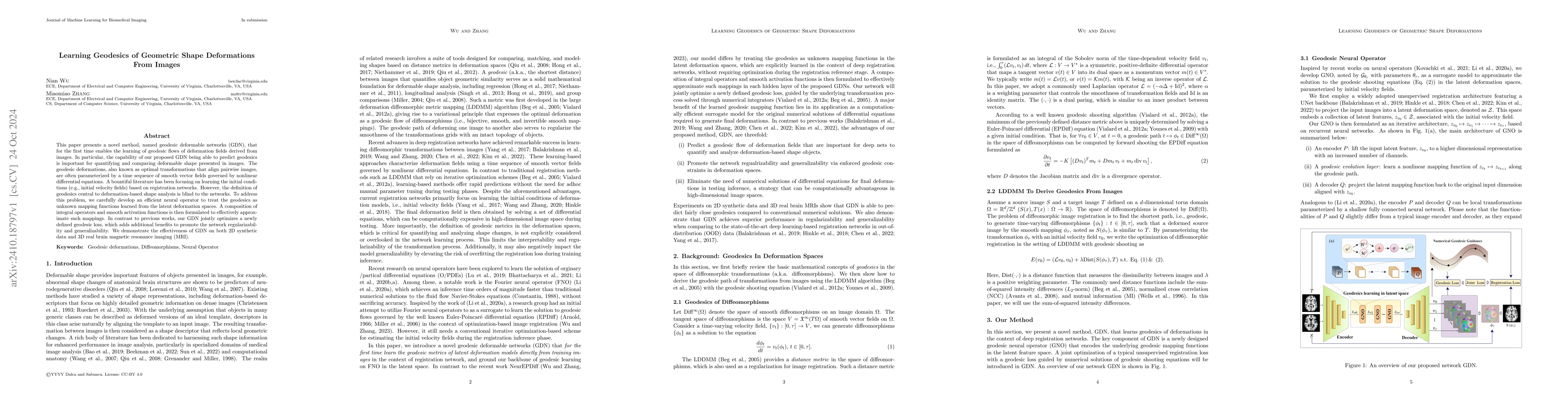 Thumbnail for Learning Geodesics of Geometric Shape Deformations From Images