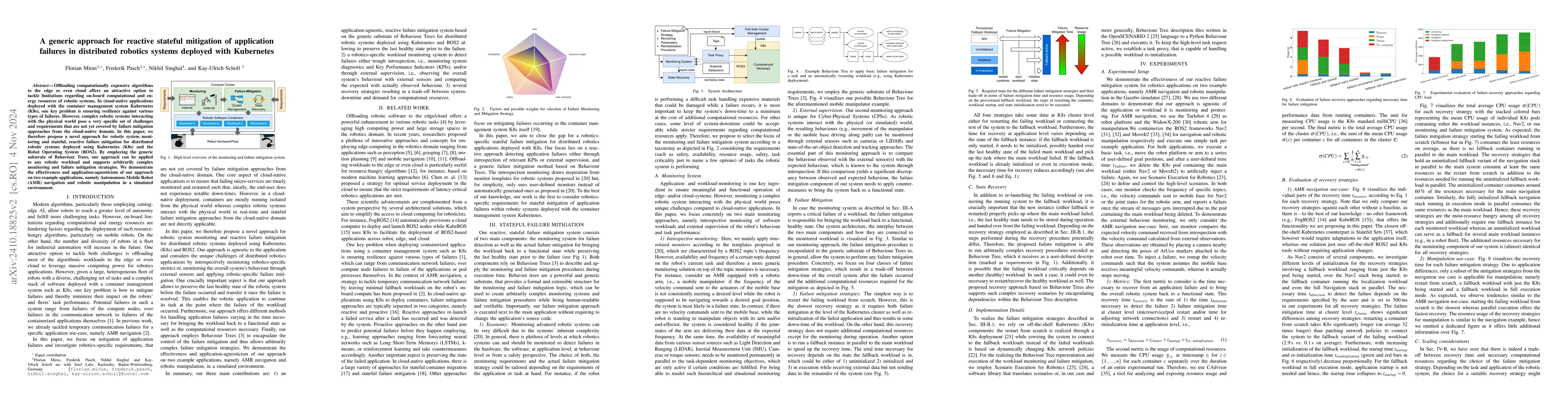 Thumbnail for A generic approach for reactive stateful mitigation of application
  failures in distributed robotics systems deployed with Kubernetes
