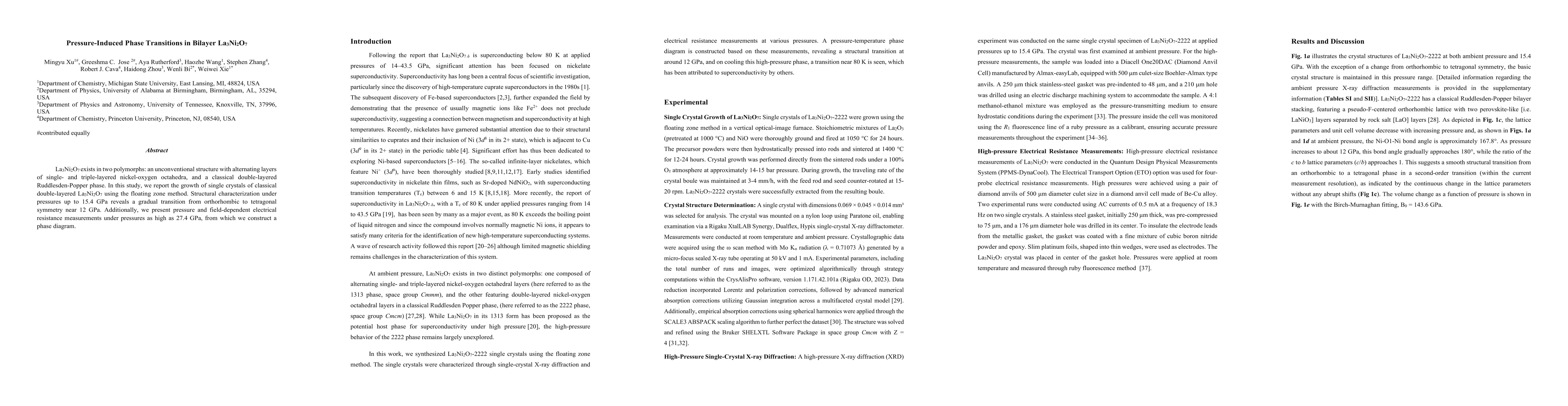 Thumbnail for Pressure-Induced Phase Transitions in Bilayer La$_3$Ni$_2$O$_7$