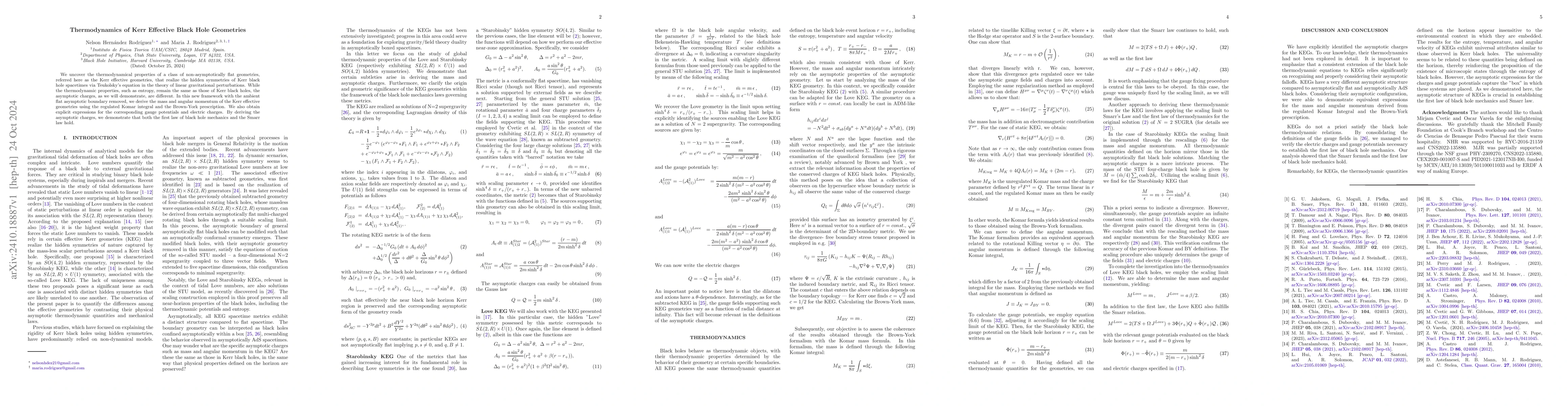 Thumbnail for Thermodynamics of Kerr Effective Black Hole Geometries