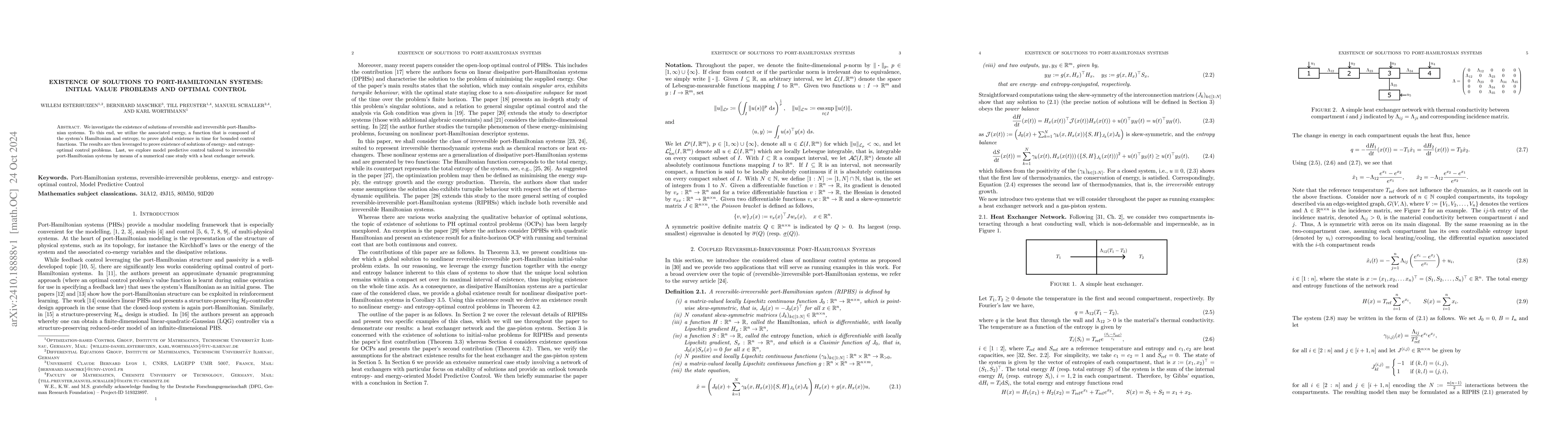 Thumbnail for Existence of solutions to port-Hamiltonian systems: initial value
  problems and optimal control