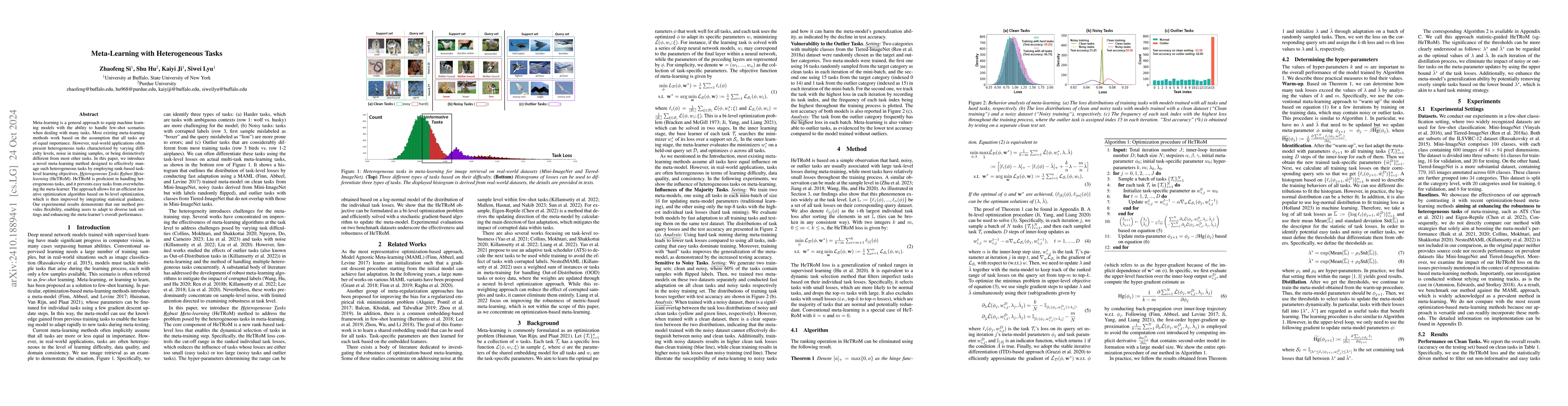 Thumbnail for Meta-Learning with Heterogeneous Tasks