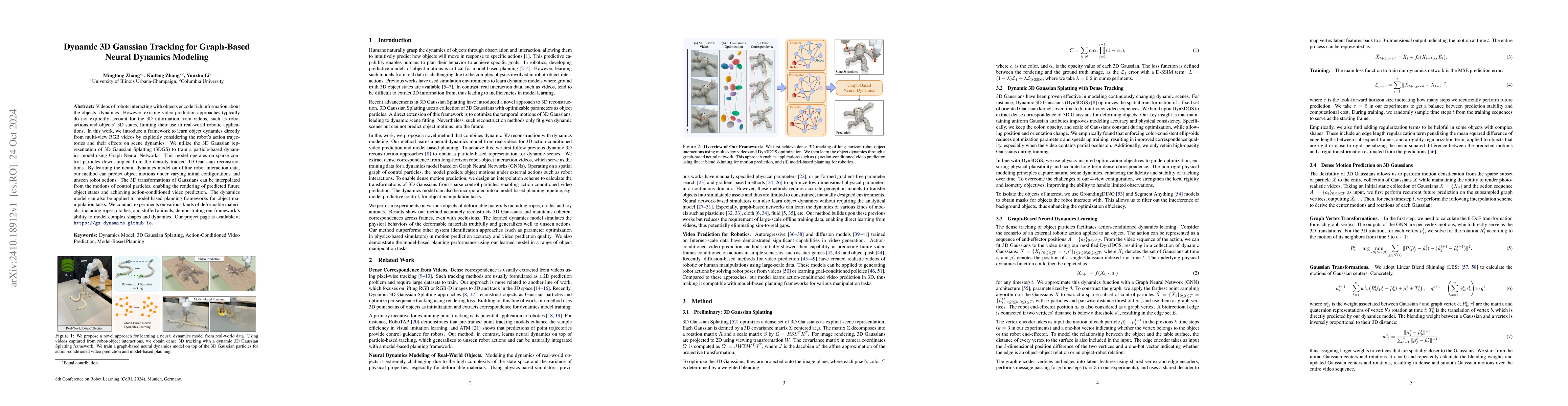 Thumbnail for Dynamic 3D Gaussian Tracking for Graph-Based Neural Dynamics Modeling