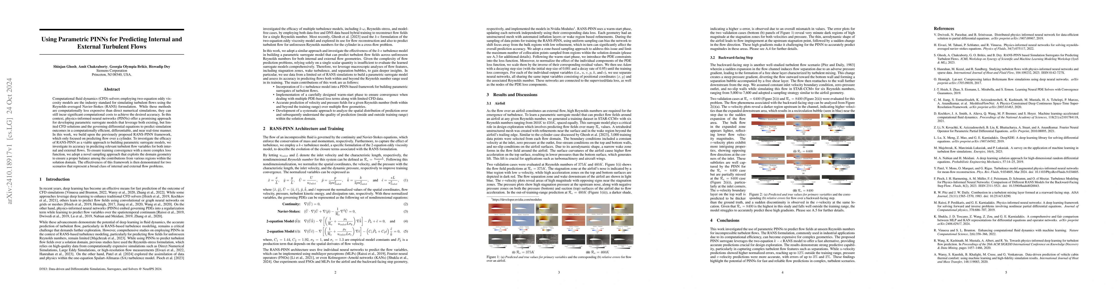 Thumbnail for Using Parametric PINNs for Predicting Internal and External Turbulent
  Flows