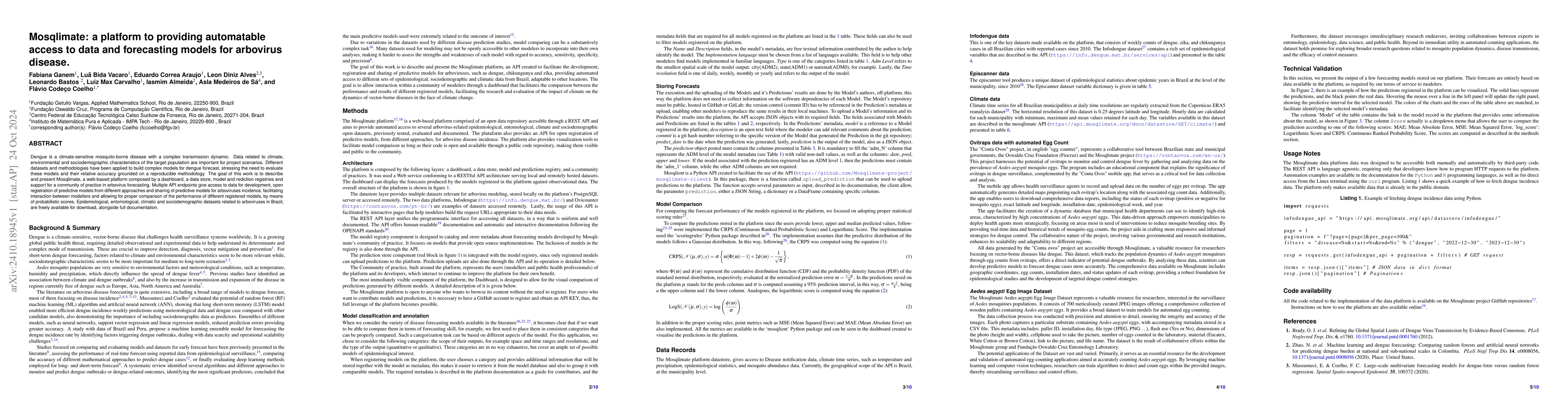 Thumbnail for Mosqlimate: a platform to providing automatable access to data and
  forecasting models for arbovirus disease