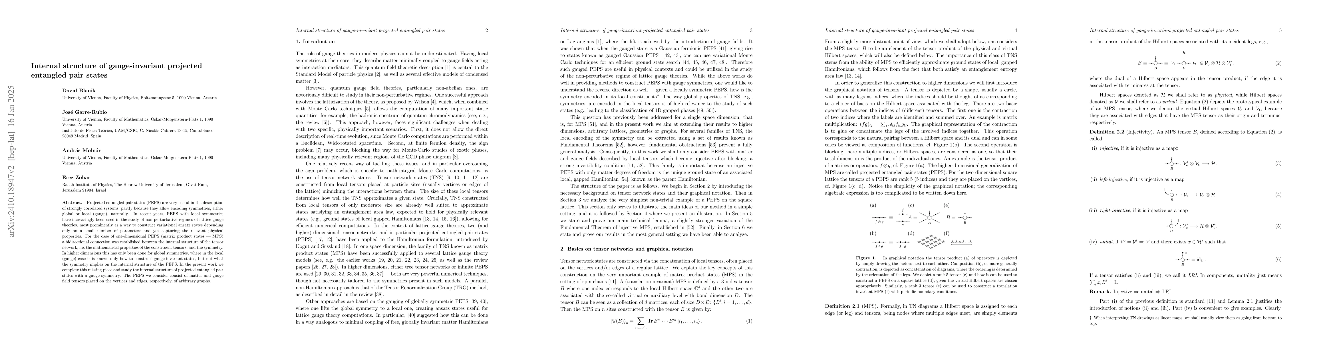 Thumbnail for Internal structure of gauge-invariant Projected Entangled Pair States
