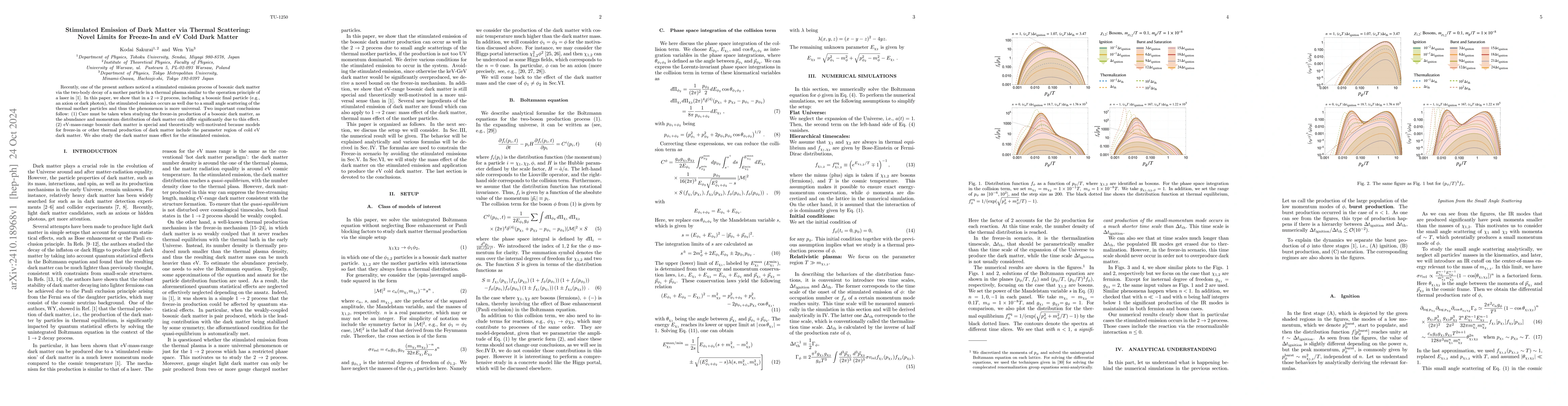 Thumbnail for Stimulated Emission of Dark Matter via Thermal Scattering: Novel Limits
  for Freeze-In and eV Cold Dark Matter