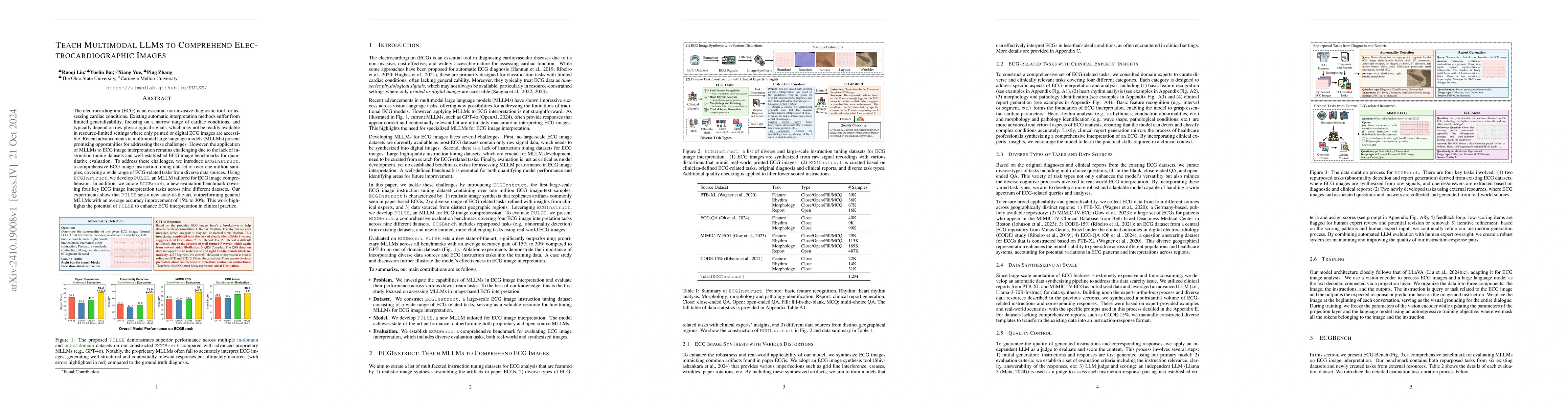 Thumbnail for Teach Multimodal LLMs to Comprehend Electrocardiographic Images