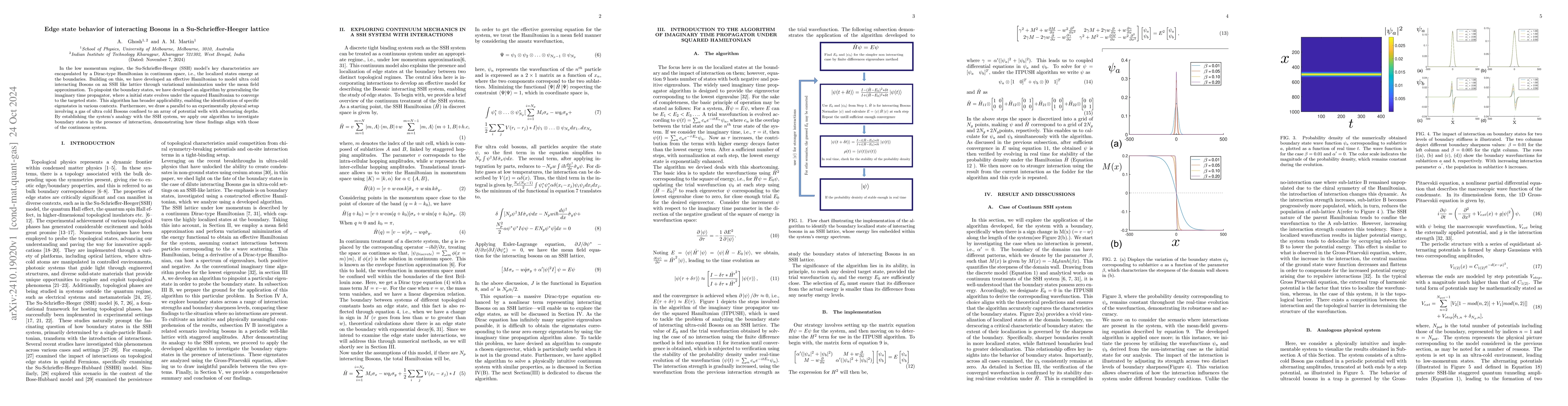 Thumbnail for Edge state behavior of interacting Bosons in a Su-Schrieffer-Heeger
  lattice