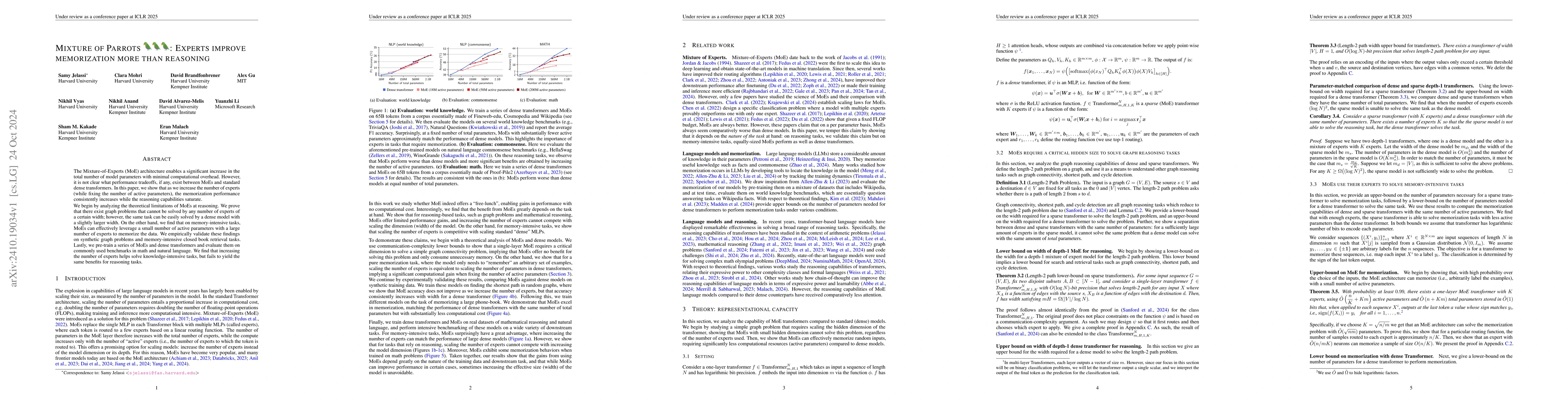 Thumbnail for Mixture of Parrots: Experts improve memorization more than reasoning