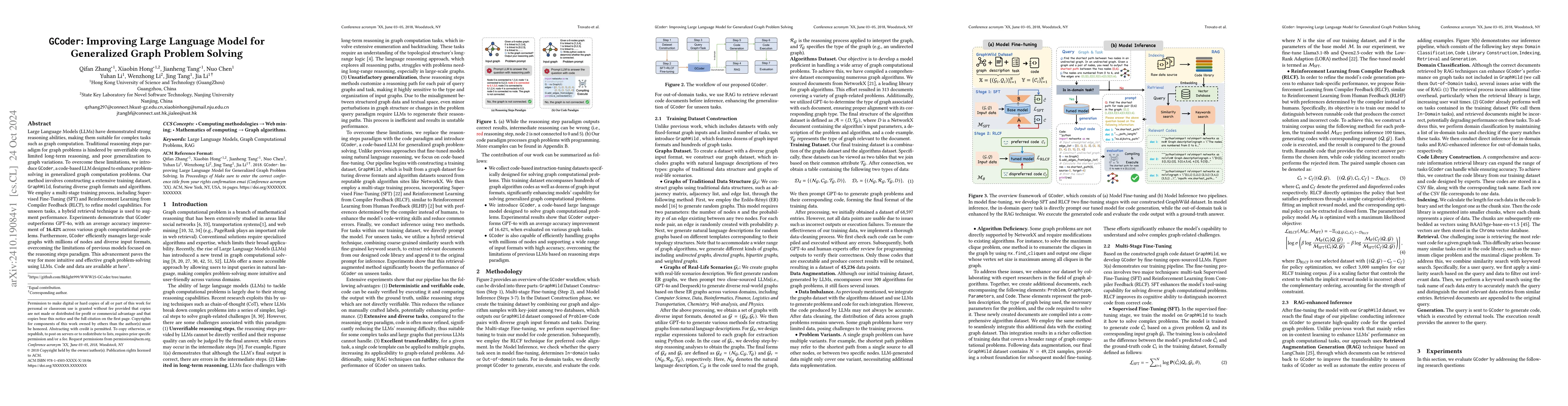 Thumbnail for GCoder: Improving Large Language Model for Generalized Graph Problem
  Solving