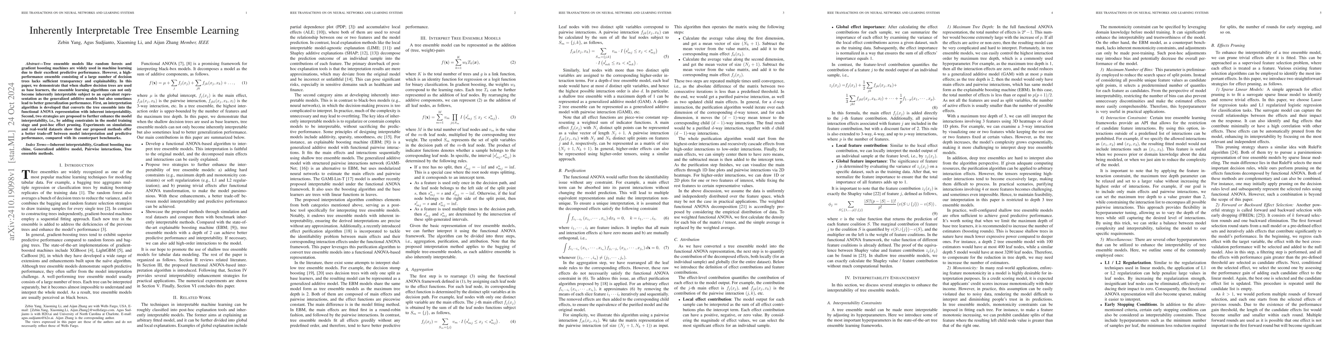 Thumbnail for Inherently Interpretable Tree Ensemble Learning