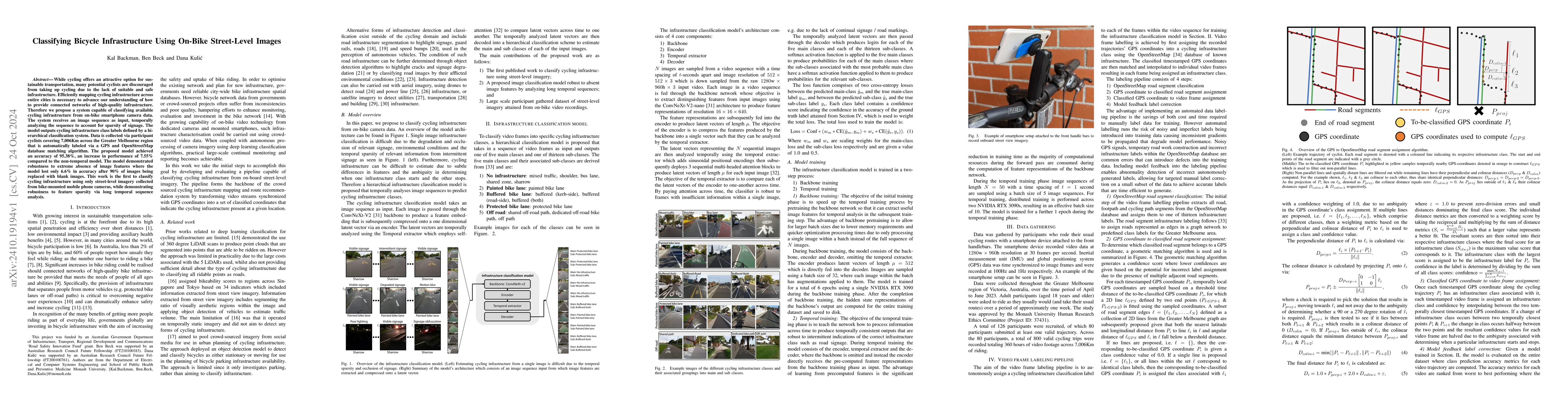 Thumbnail for Classifying Bicycle Infrastructure Using On-Bike Street-Level Images