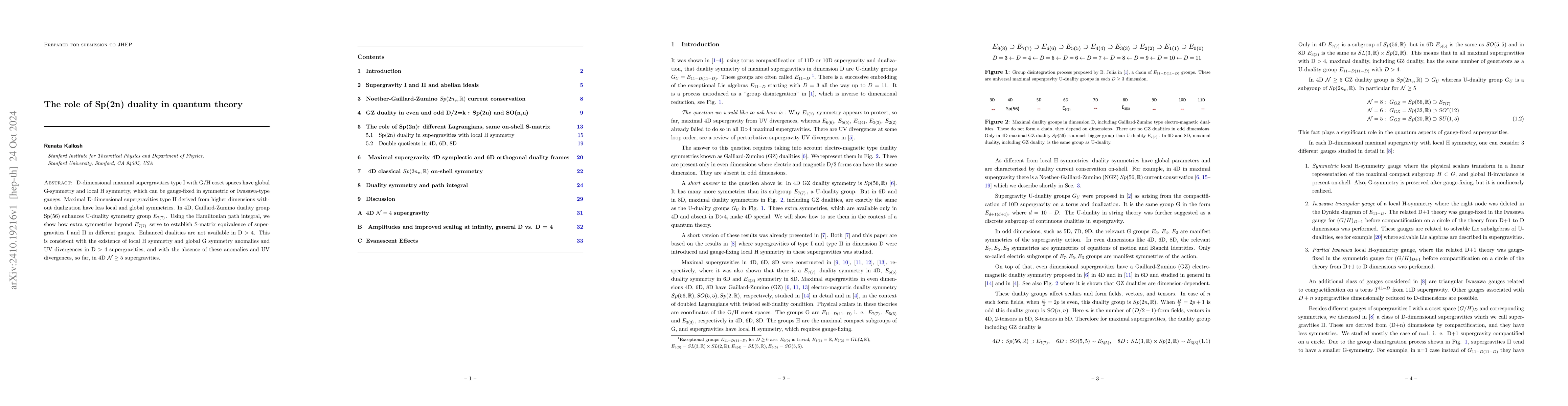 Thumbnail for The role of Sp(2n) duality in quantum theory