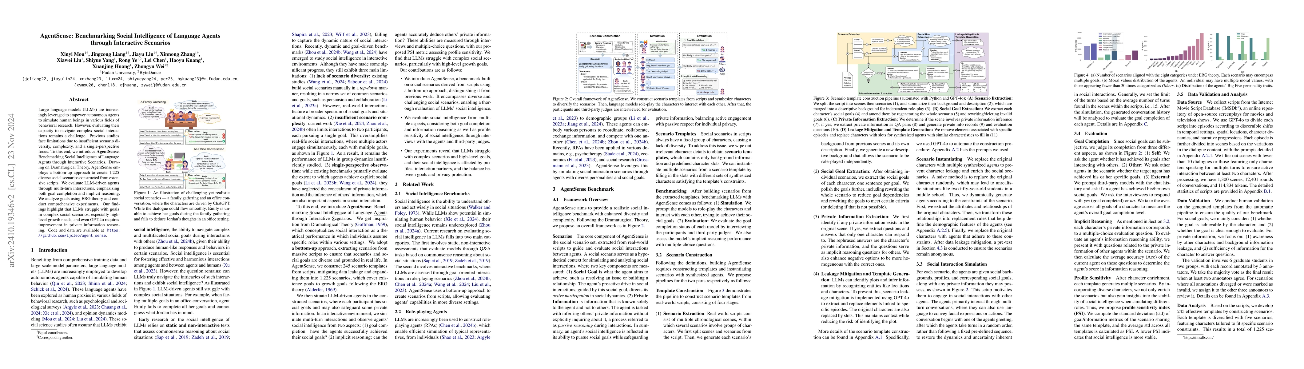 Thumbnail for AgentSense: Benchmarking Social Intelligence of Language Agents through
  Interactive Scenarios