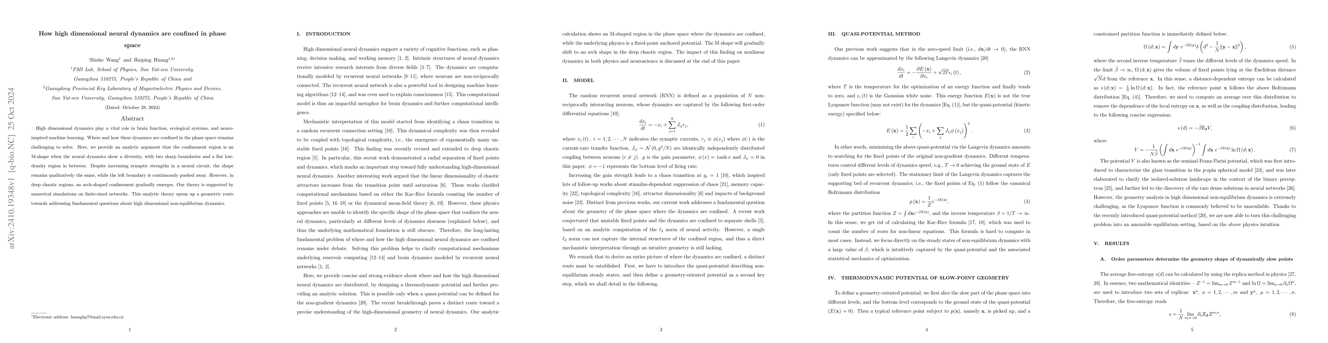 Thumbnail for How high dimensional neural dynamics are confined in phase space