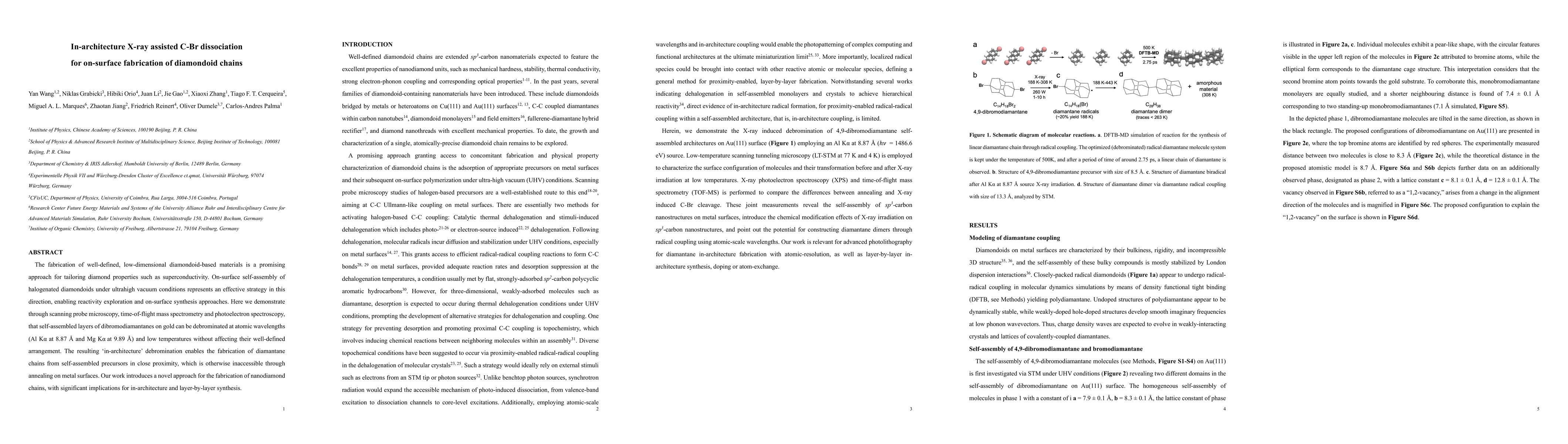 Thumbnail for In-architecture X-ray assisted C-Br dissociation for on-surface
  fabrication of diamondoid chains