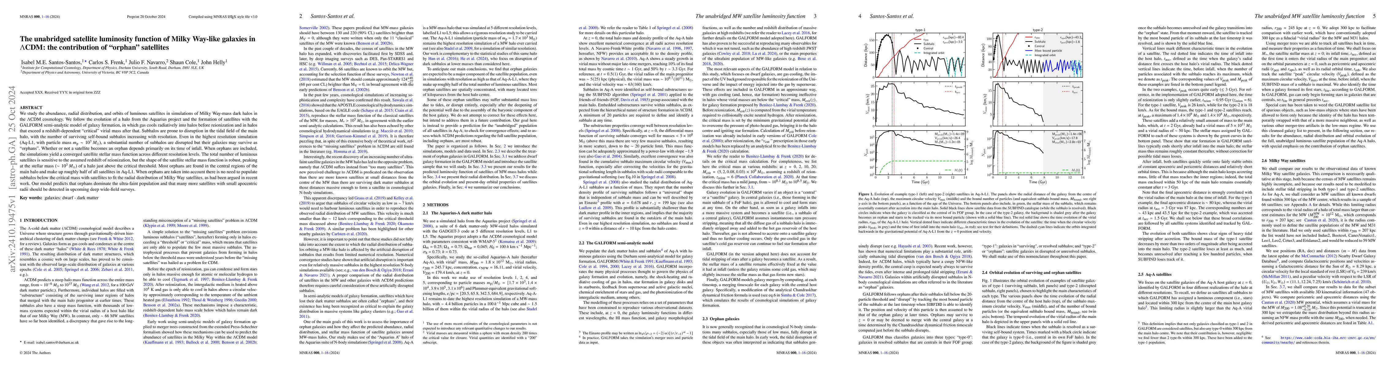 Thumbnail for The unabridged satellite luminosity function of Milky Way-like galaxies
  in $Λ$CDM: the contribution of "orphan" satellites