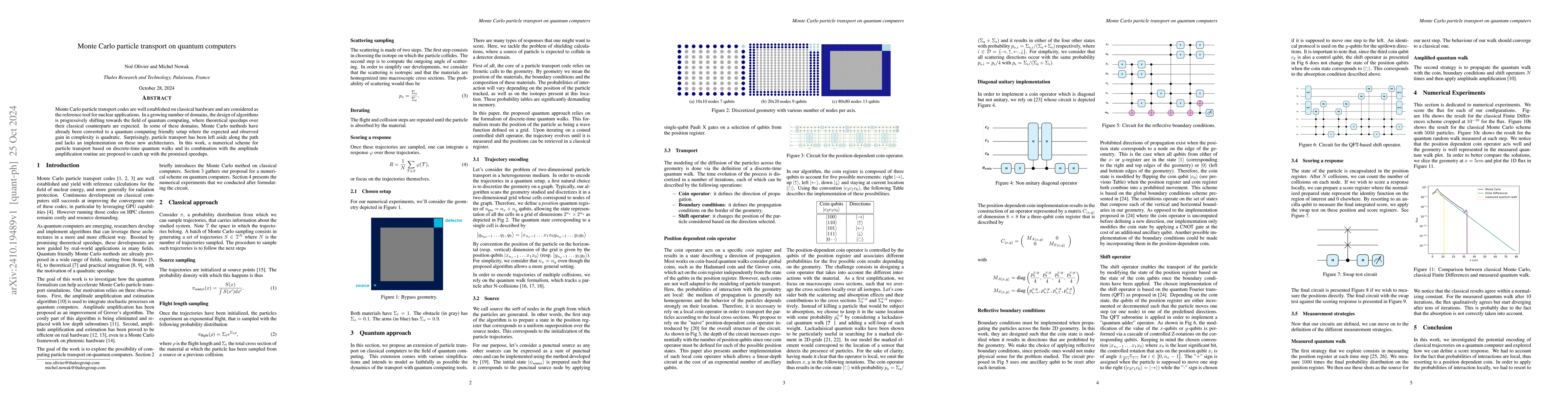 Thumbnail for Monte Carlo particle transport on quantum computers