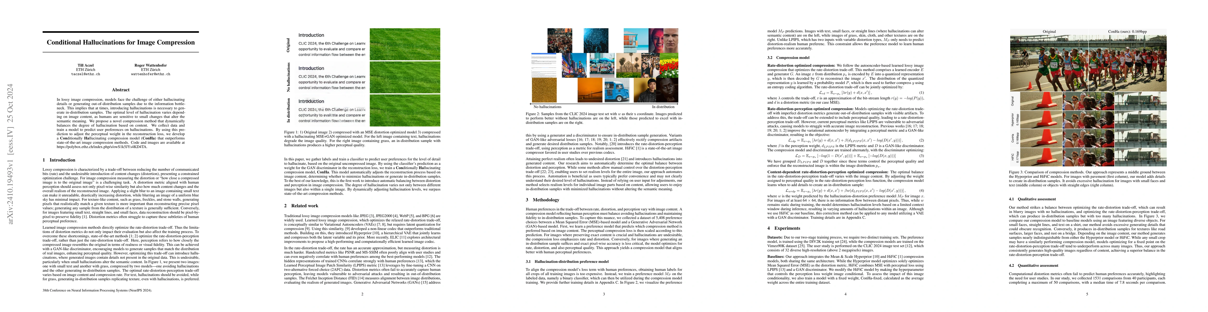 Thumbnail for Conditional Hallucinations for Image Compression