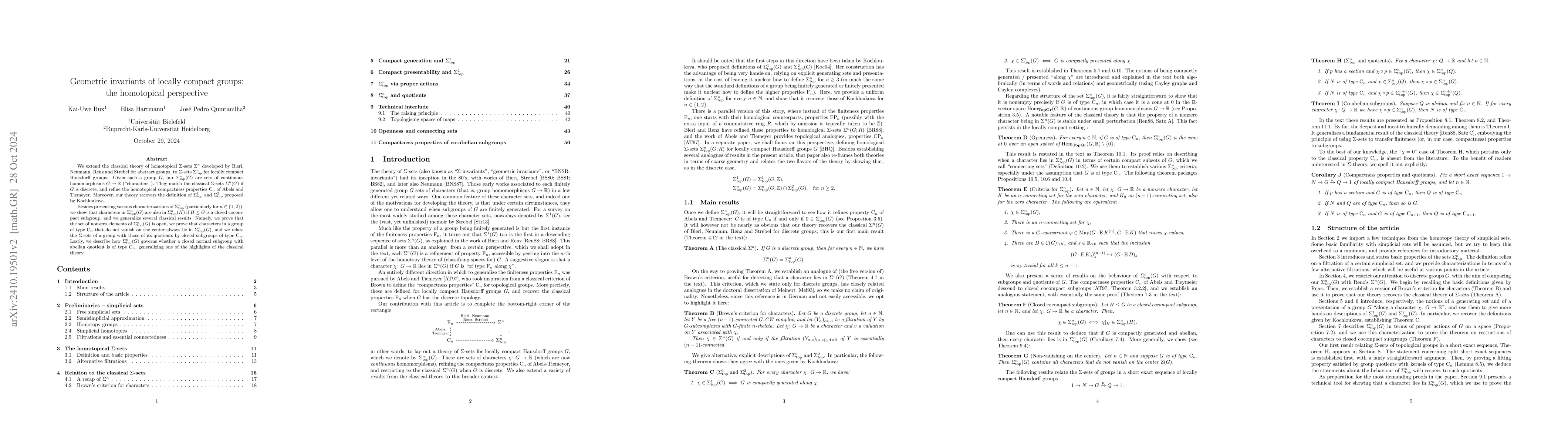 Thumbnail for Geometric invariants of locally compact groups: the homotopical
  perspective
