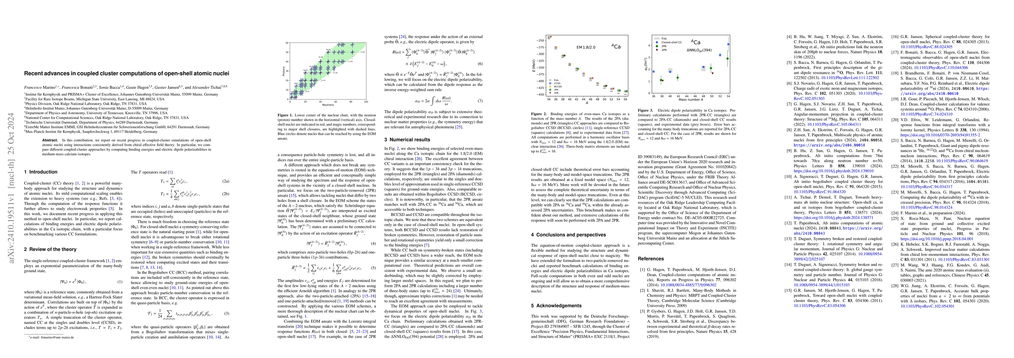 Thumbnail for Recent advances in coupled cluster computations of open-shell atomic
  nuclei
