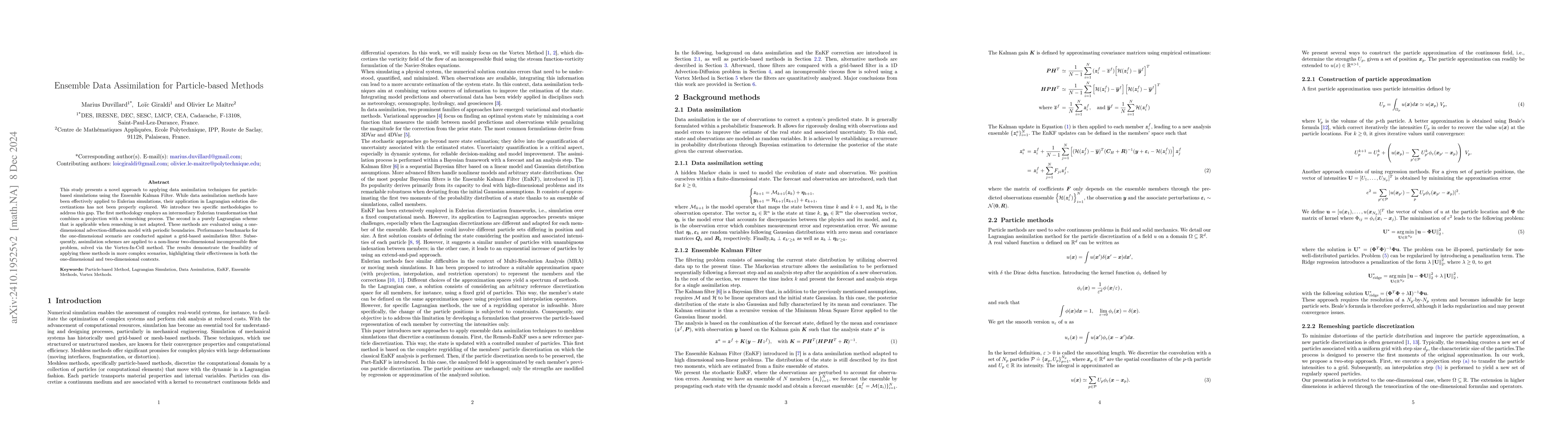 Thumbnail for Ensemble Data Assimilation for Particle-based Methods