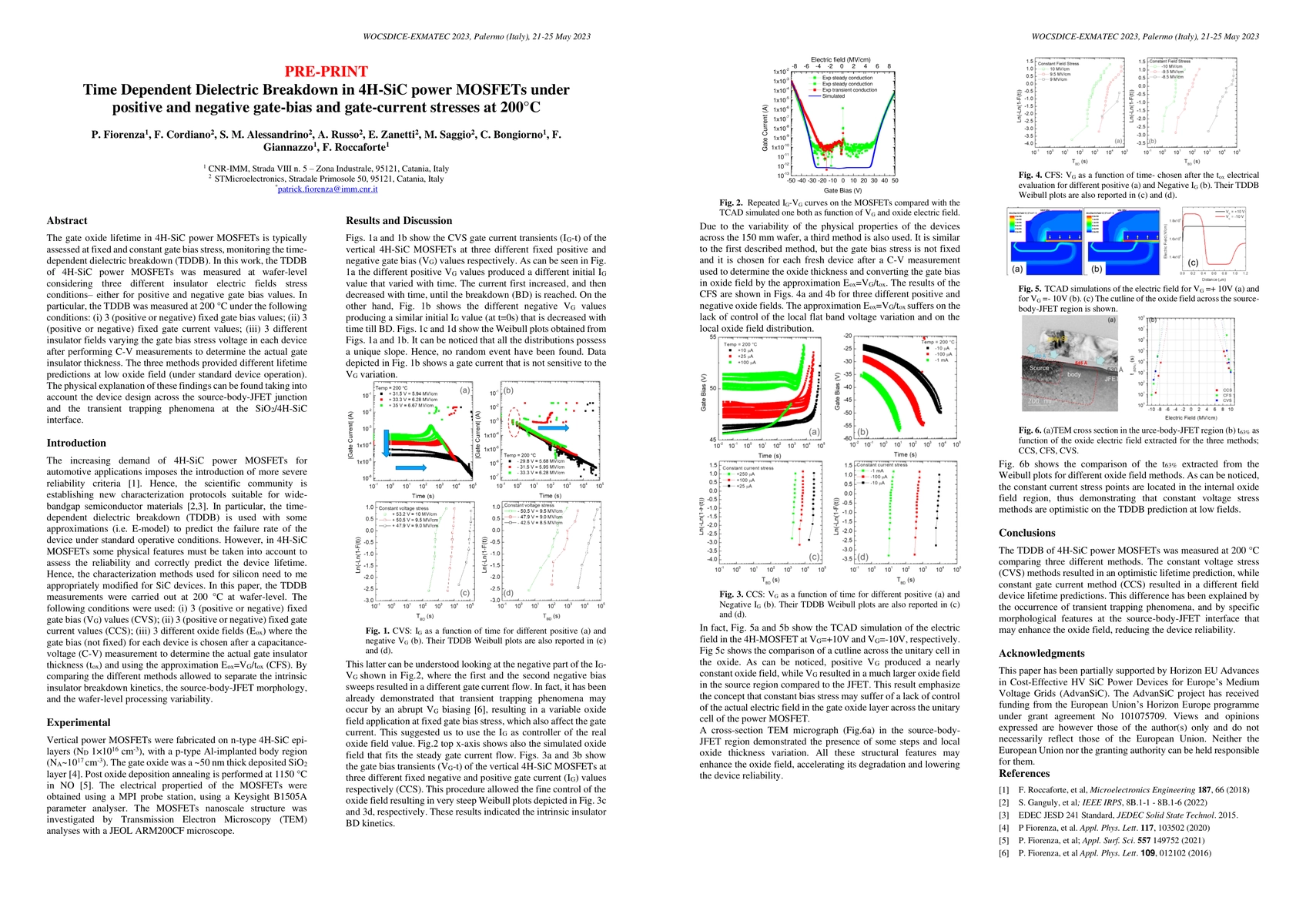 Thumbnail for Time Dependent Dielectric Breakdown in 4H-SiC power MOSFETs under
  positive and negative gate-bias and gate-current stresses at 200°C