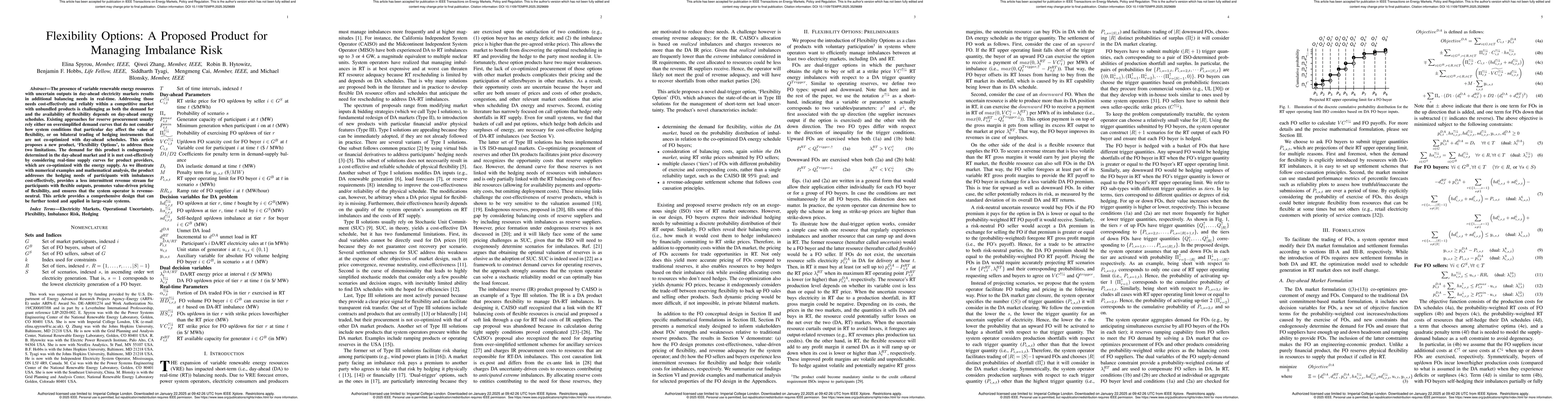 Thumbnail for Flexibility Options: A Proposed Product for Managing Imbalance Risk