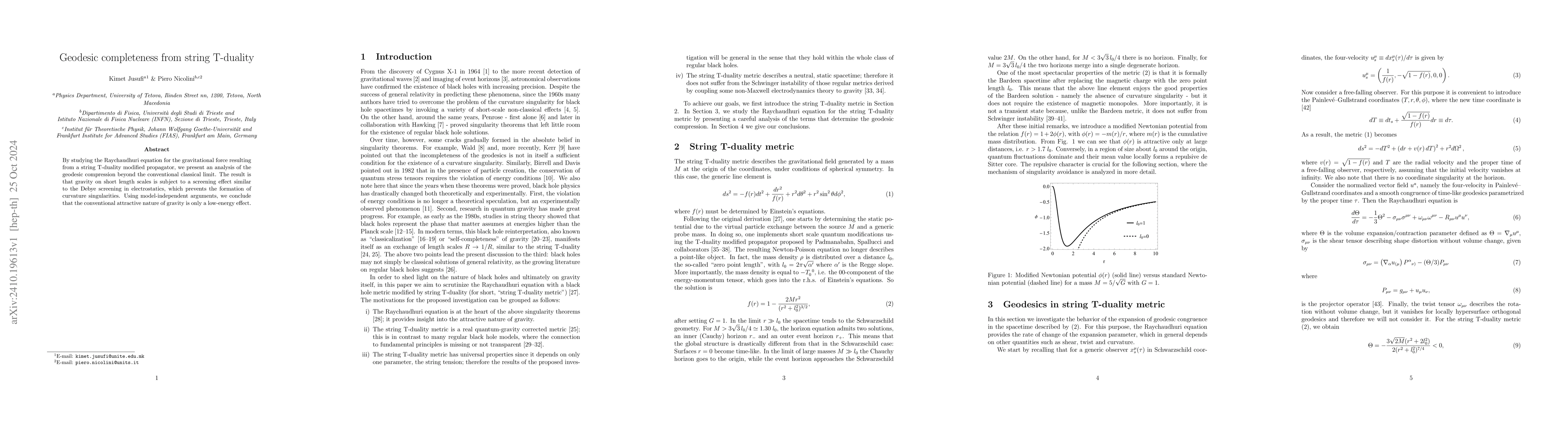 Thumbnail for Geodesic completeness from string T-duality
