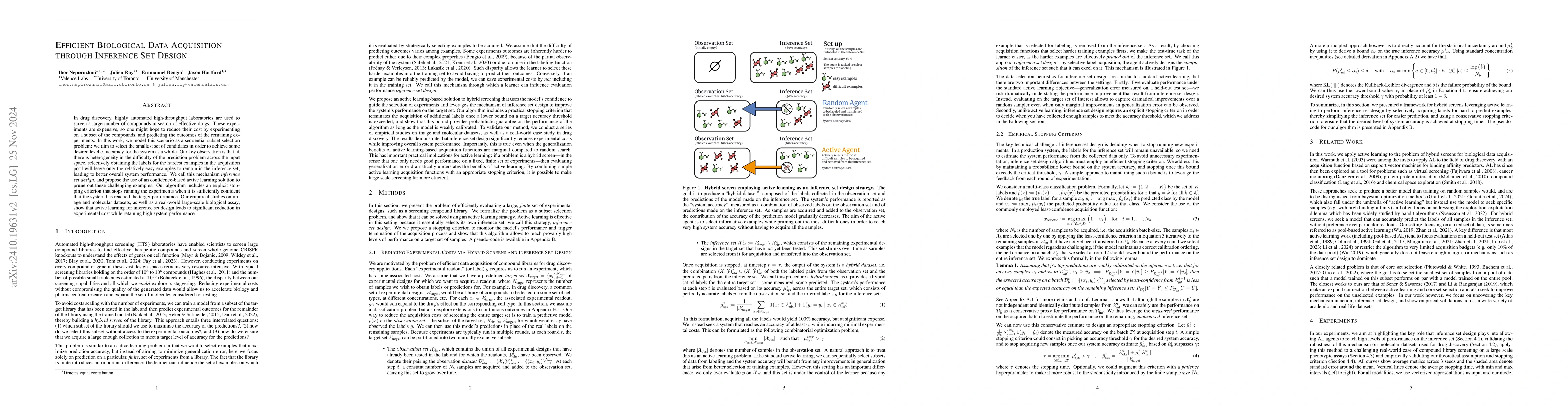 Thumbnail for Efficient Biological Data Acquisition through Inference Set Design