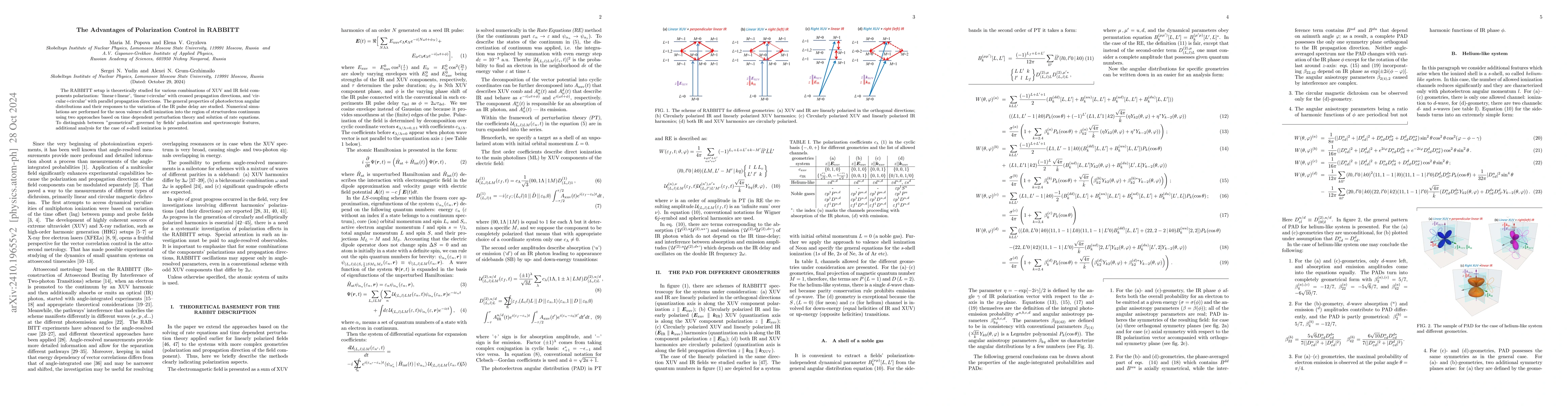 Thumbnail for The Advantages of Polarization Control in RABBITT