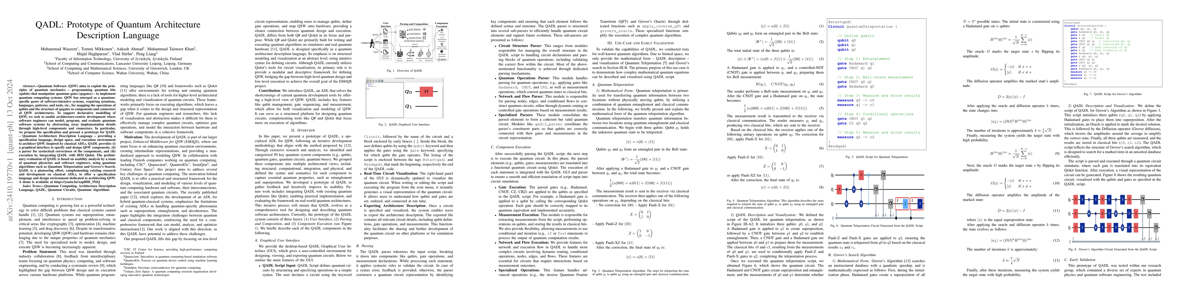 Thumbnail for QADL: Prototype of Quantum Architecture Description Language