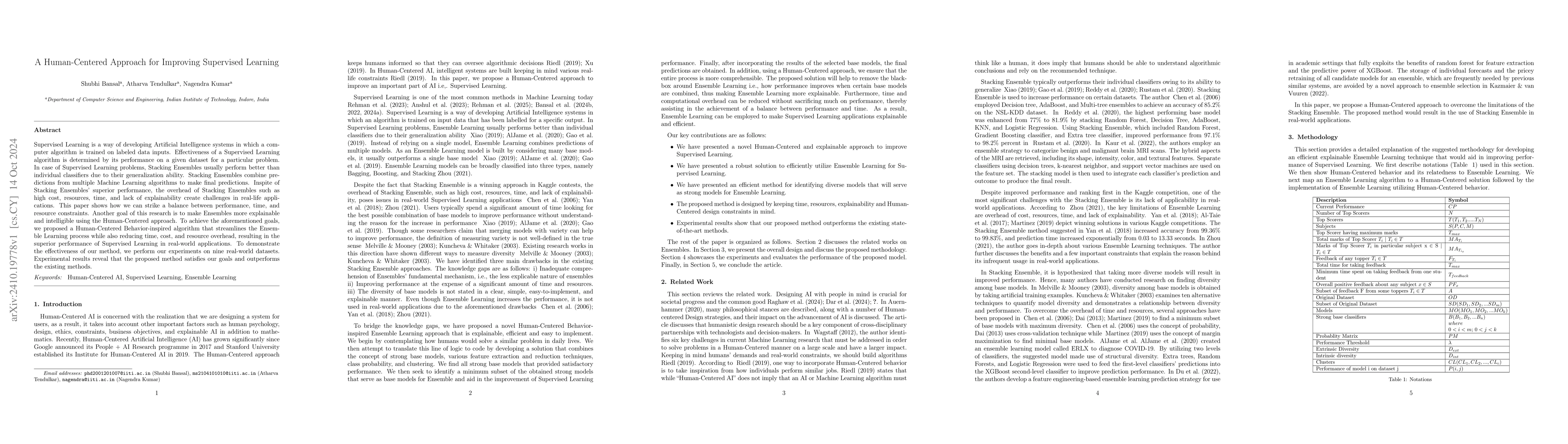 Thumbnail for A Human-Centered Approach for Improving Supervised Learning