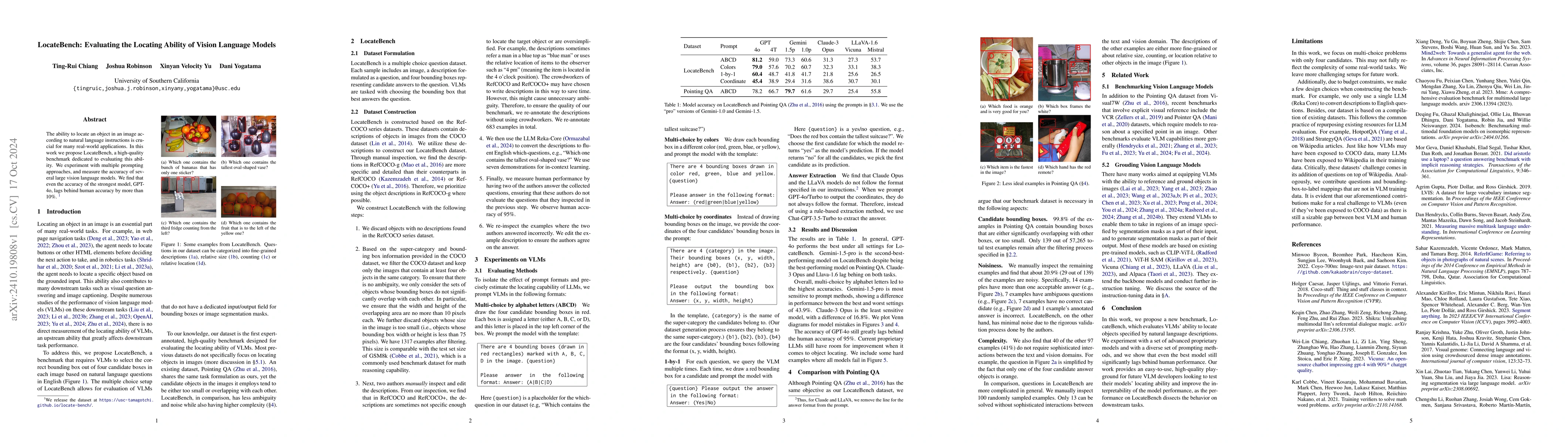 Thumbnail for LocateBench: Evaluating the Locating Ability of Vision Language Models