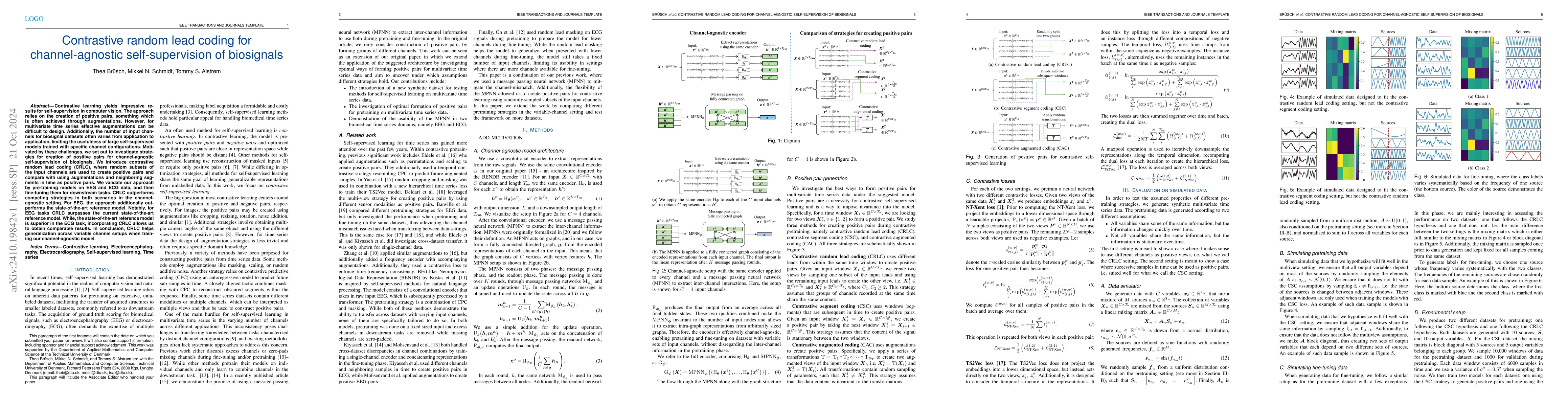 Thumbnail for Contrastive random lead coding for channel-agnostic self-supervision of
  biosignals