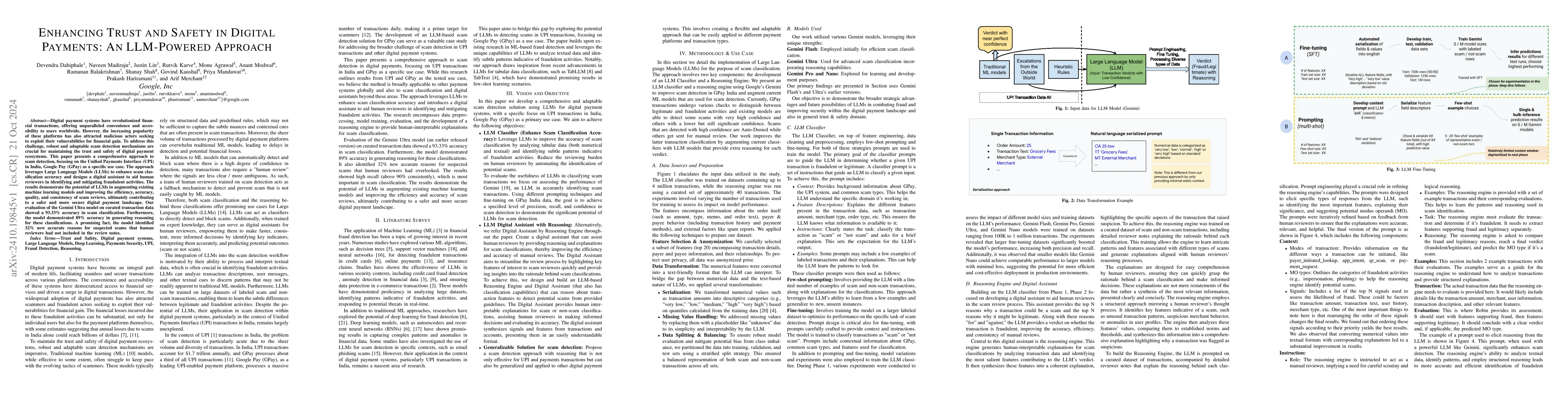 Thumbnail for Enhancing Trust and Safety in Digital Payments: An LLM-Powered Approach