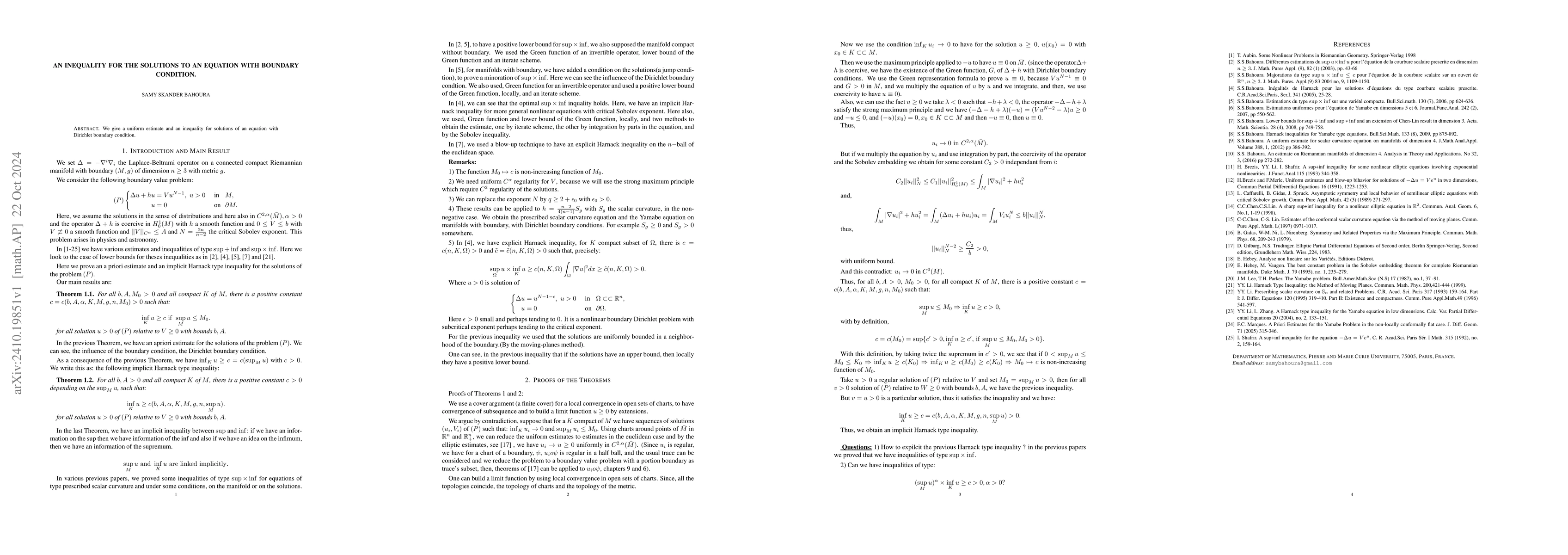 Thumbnail for An inequality for the solutions to an equation with boundary condition