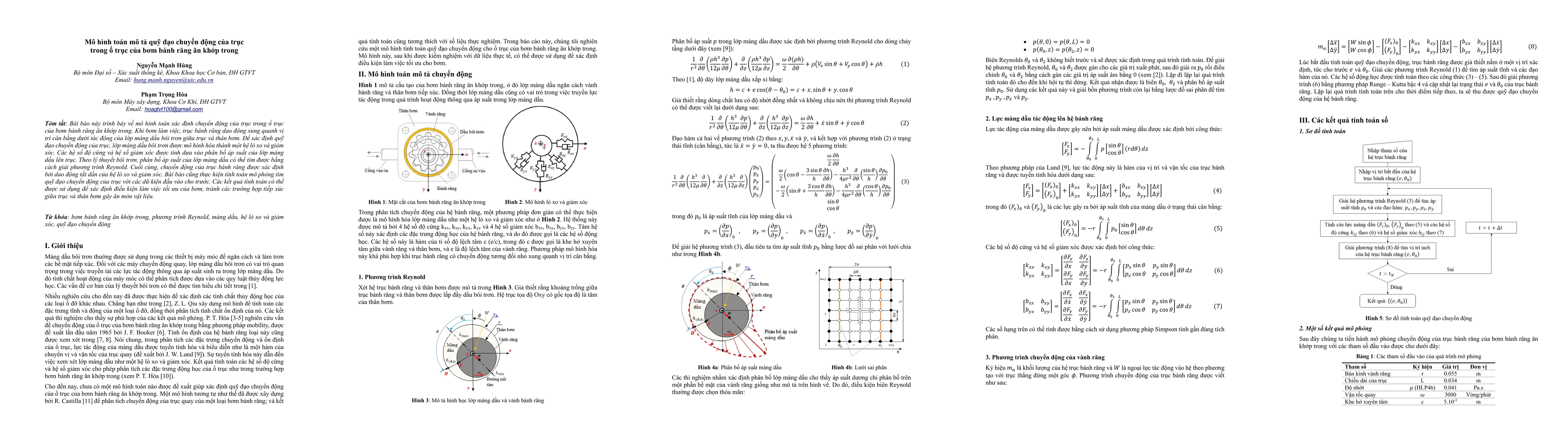 Thumbnail for A mathematical model describing the trajectory of the bearing in an
  internal gear pump