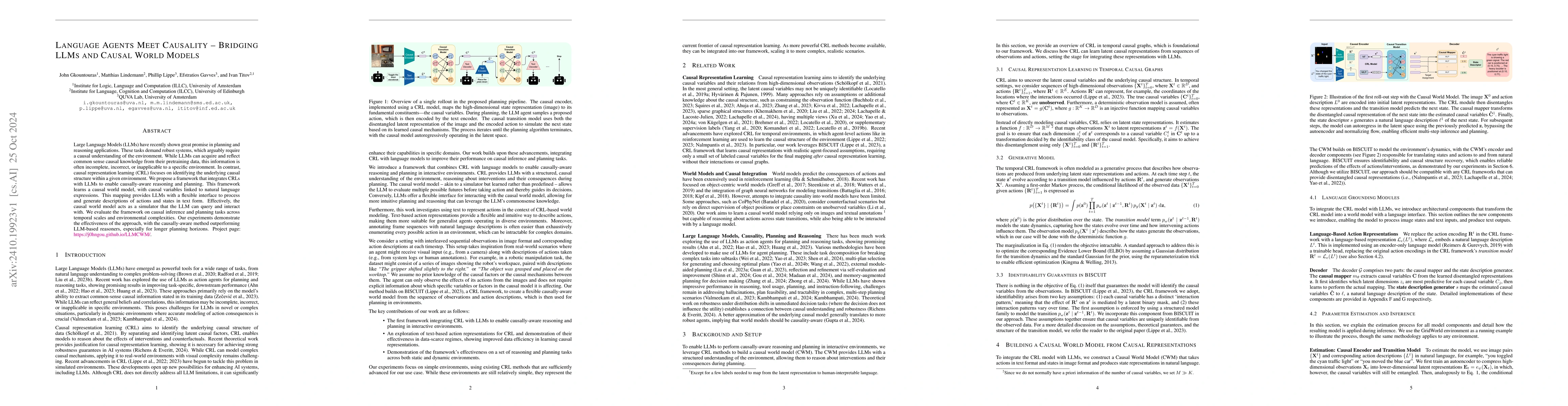 Thumbnail for Language Agents Meet Causality -- Bridging LLMs and Causal World Models